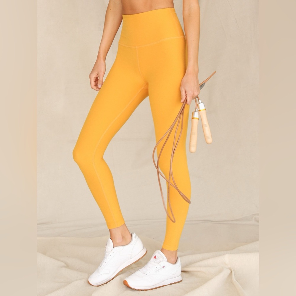 Beyond Yoga spacedye Caught in the Midi Legging in Sunny Citrine S